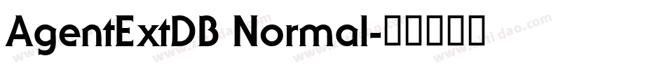 AgentExtDB Normal字体转换